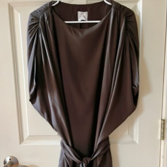 SUZI CHIN FOR MAGGY BOUTIQUE: WOMENS HIGHER-END SILK FASHION DRESS-SIZE 4 - Picture 1 of 3